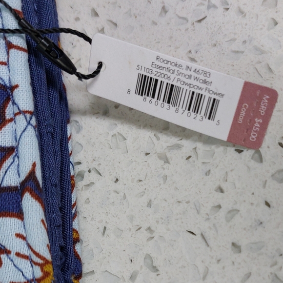 Vera Bradley Two Essential Small Wallets PawPaw Flower & Scavela Fan NWT - Picture 7 of 8